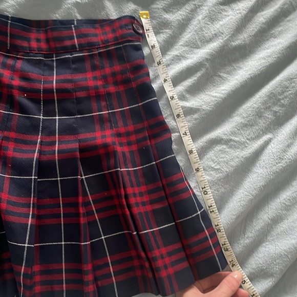 Red Plaid American Apparel Pleated Tennis Skirt - Picture 4 of 5